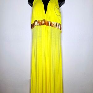 Y2K Apple Bottoms brand"Apples in The Sunshine" Plus-size halter Maxi dress 3x.